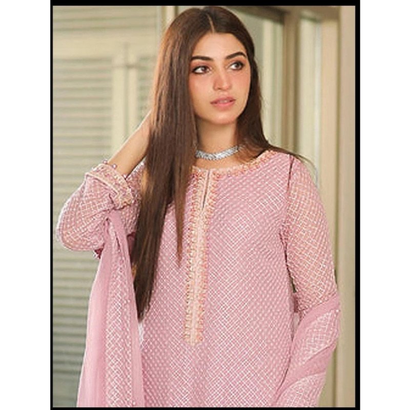Pink Rose Premium Edition Festive/Party Wear Dress Material MOCNA