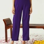 Royal Purple Kurta Set with Dupatta - Mocna