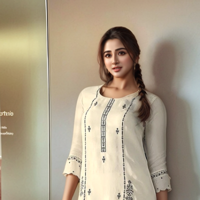 Ivory Grace Embroidered Kurta Set with Dupatta - Mocna