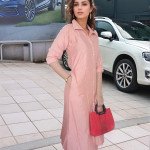 Peach Pant &amp; Long Kurta Set for Women – Daily &amp; Office Wear – Mocna