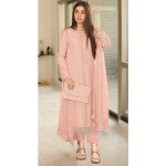 Peach Premium Edition Festive/Party Wear Dress Material MOCNA
