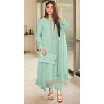 Pista Green Premium Edition Festive/Party Wear Dress Material MOCNA
