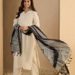 Ivory Cotton Calm Kurta Set - Mocna