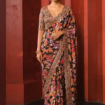 Designer Floral Georgette Saree – Elegant Party &amp; Festive Wear -  Mocna