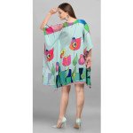 Tulip Charm Kaftan (Short) With Digital Print - MOCNA