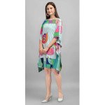 Tulip Charm Kaftan (Short) With Digital Print - MOCNA