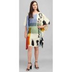Patch Perfect Kaftan ( Short )With Digital print - MOCNA