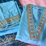 Mocna Morning Mist Sky Blue Kurta Set